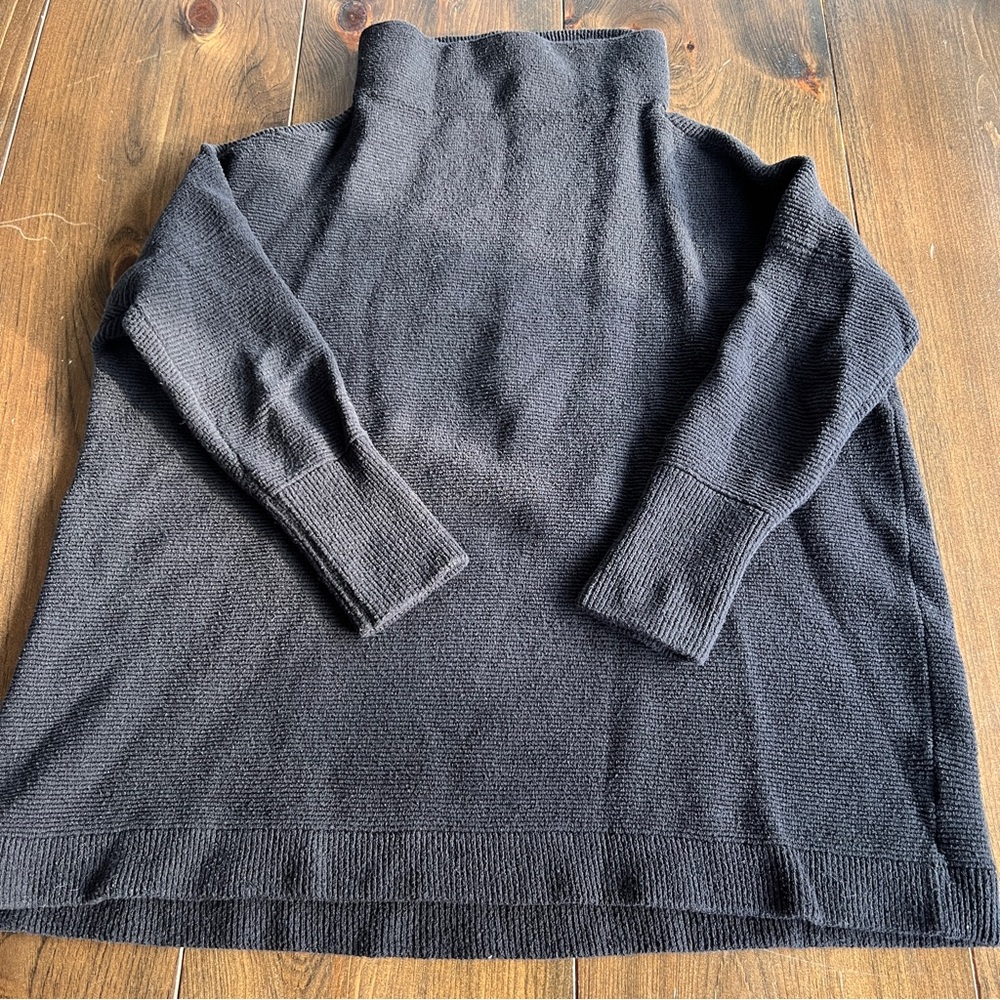 Free People Black Turtleneck Sweater